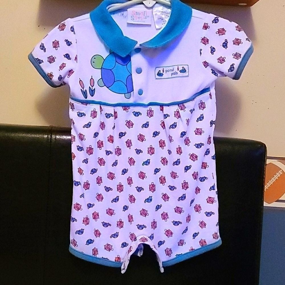 3/10$ Small steps kids polo turtle romper